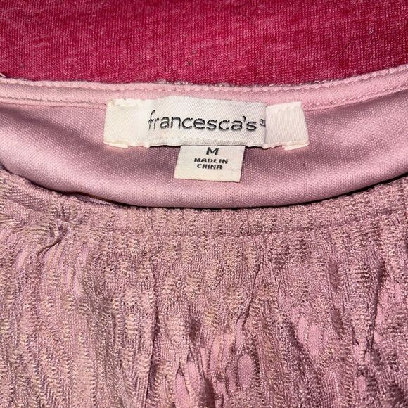 Francesca’s cold shoulder double layer flowy blouse size meduim - Picture 3 of 5